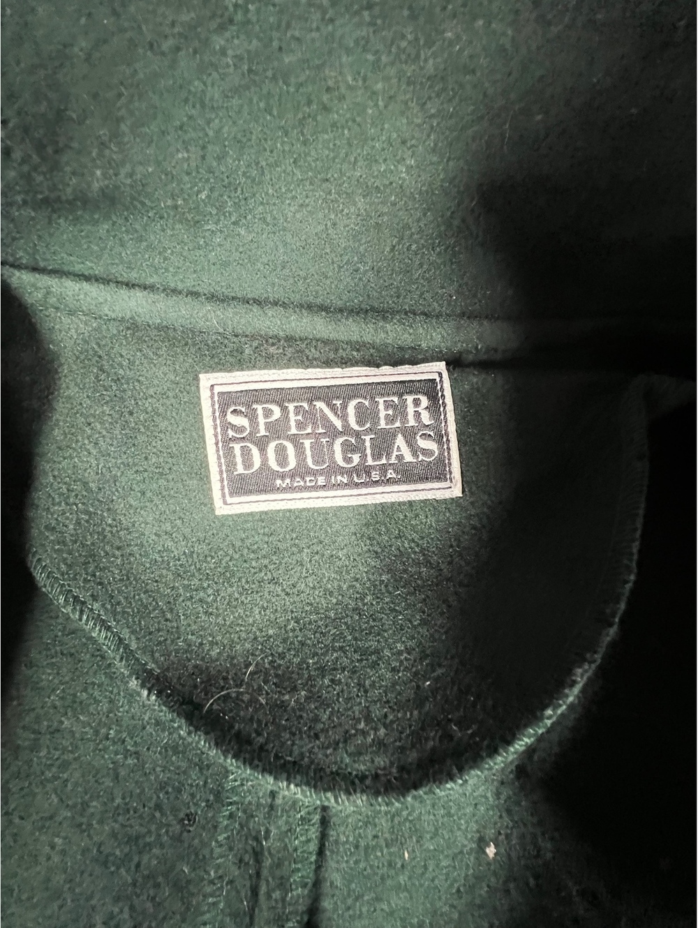 Vintage Spencer Douglas Wool Cape Coat Made in USA Scarf Funnel Neck - Picture 7 of 9